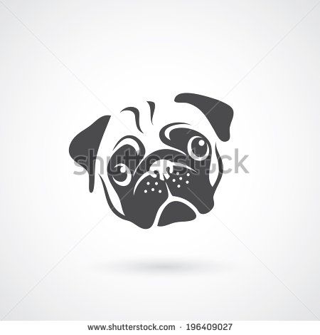 450x470 Pug Dog Face