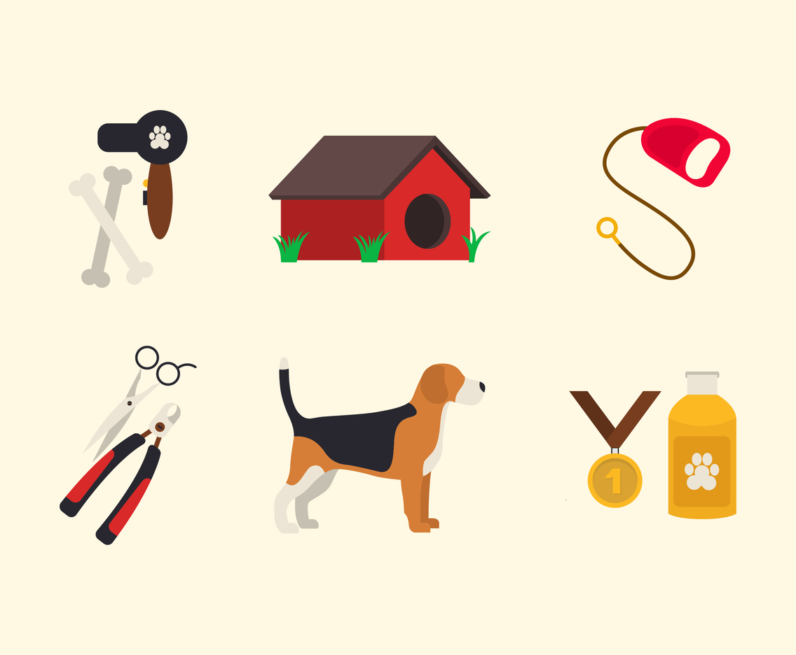 1136x936 Dog Grooming Pet Icon Set Vector Art Amp Graphics