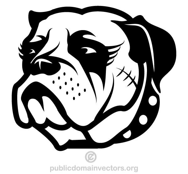 600x555 Dog Head Sticker Free Vector 123freevectors