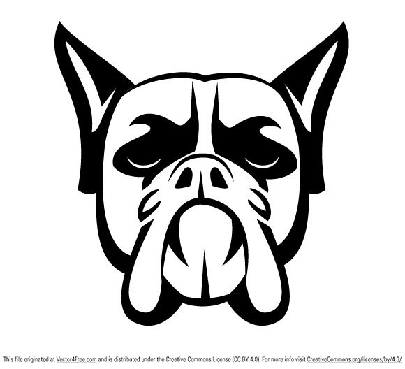 580x528 Free Dog Vector Image