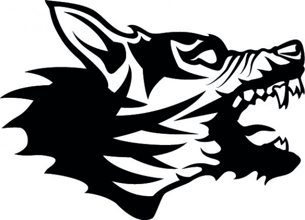 626x452 Rabid Dog Head Vector Free Download