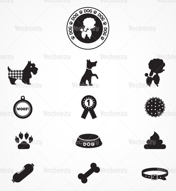 620x673 Dog Vector Icon Pack