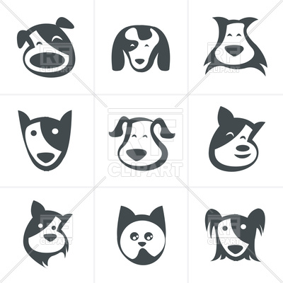 400x400 Fun Dog Icon Set Vector Image Vector Artwork Of Plants And