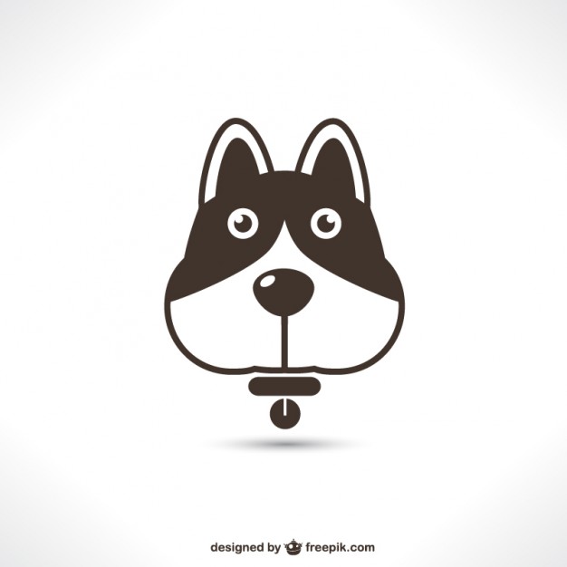 626x626 Cute Dog Icon Vector Free Download
