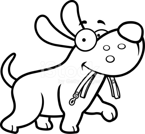 477x440 Cartoon Dog Leash Stock Vector