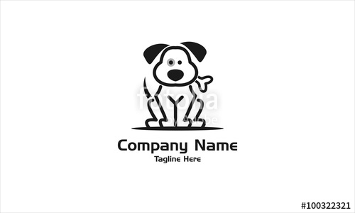 500x300 Dog Logo Vector Stock Image And Royalty Free Vector Files On