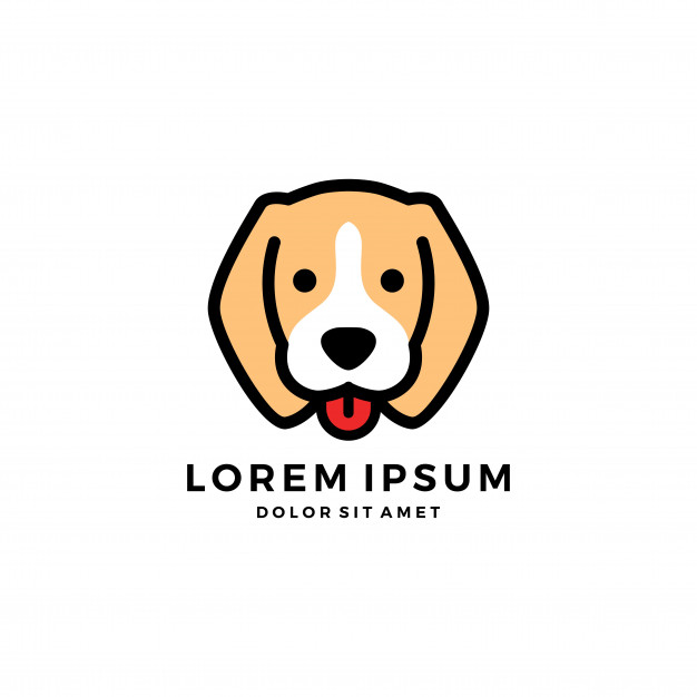 626x626 Dog Head Cute Pet Logo Vector Icon Vector Premium Download