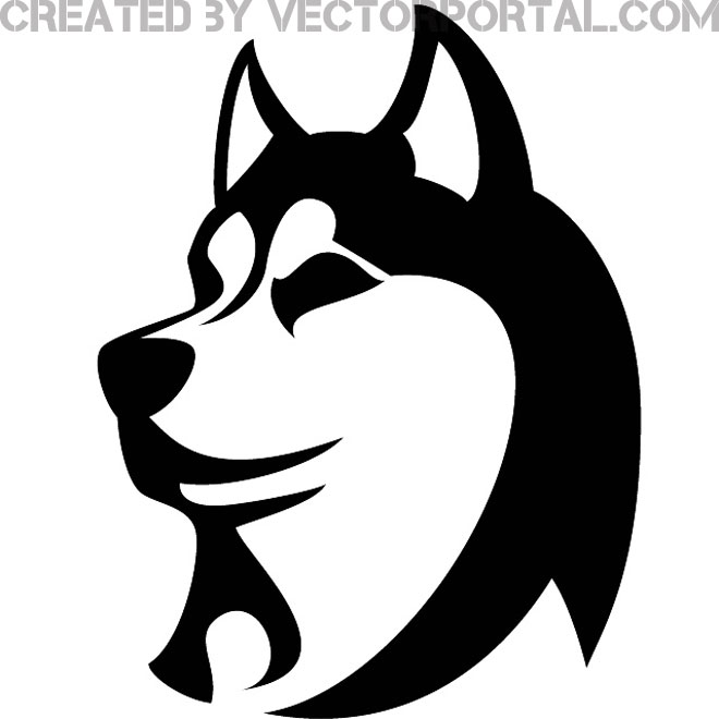 660x660 Husky Dog Image Free Vector 123freevectors