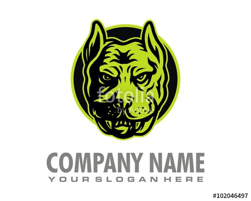 500x400 Angry Dog Logo Vector Stock Image And Royalty Free Vector Files