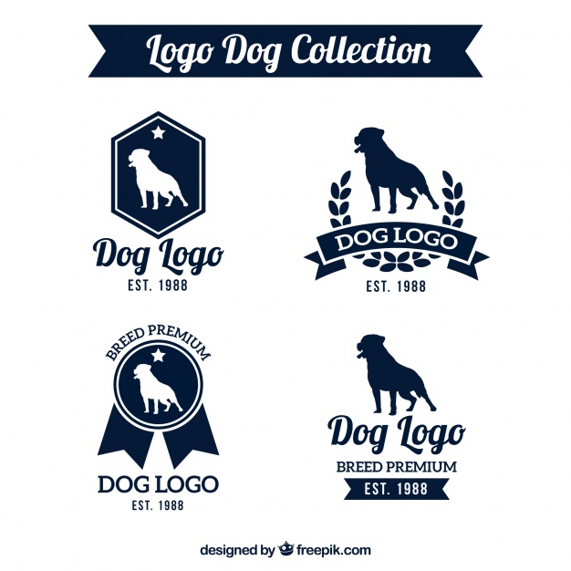 626x626 Awesome Pack Of Dog Logos Vector Free Download