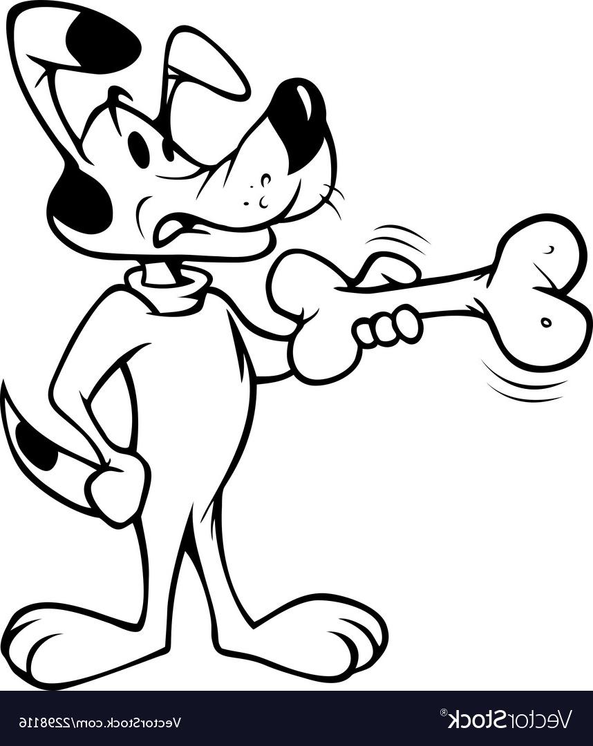 858x1080 Best Hd Dog Bone Outline Vector Image