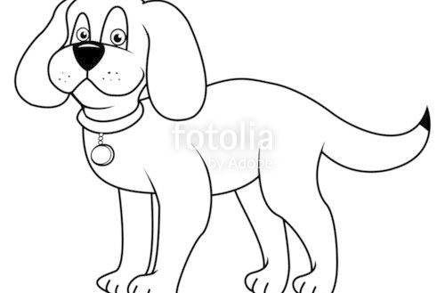 500x329 Nobby Design Outlines Of Dogs Dog Outline Stock Image And Royalty
