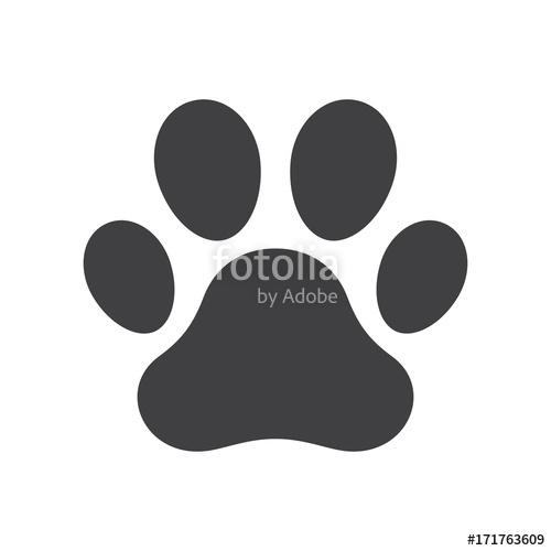 500x500 Vector Dog Paw Print Stock Image And Royalty Free Vector Files On