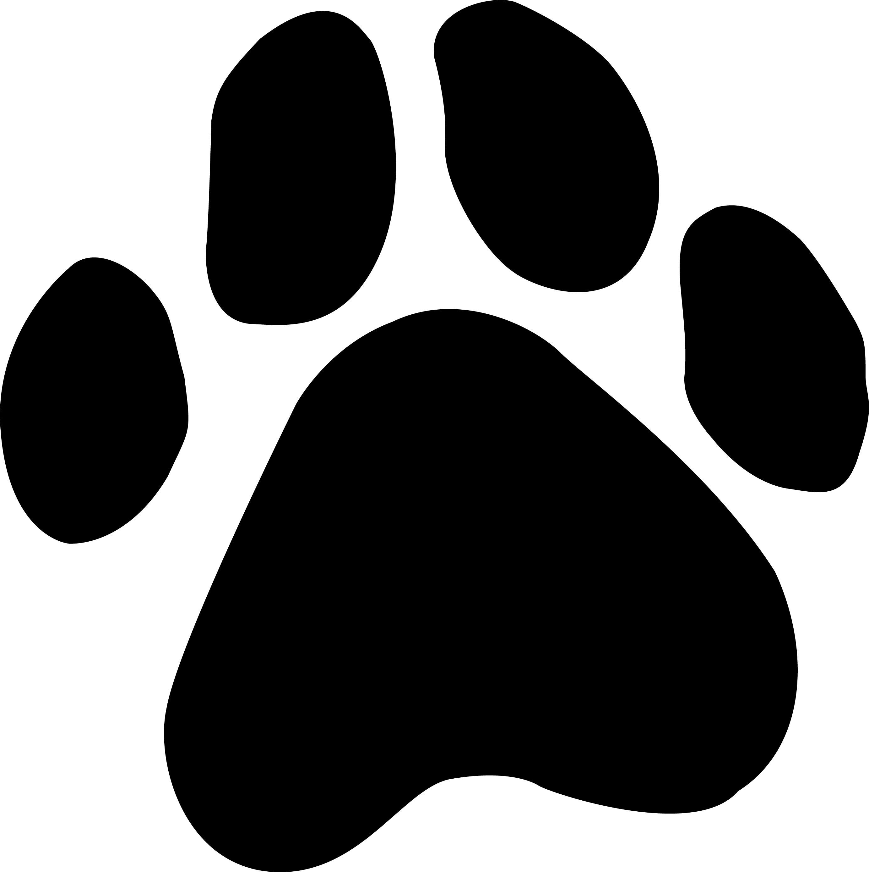 Dog Paw Print Vector at GetDrawings | Free download