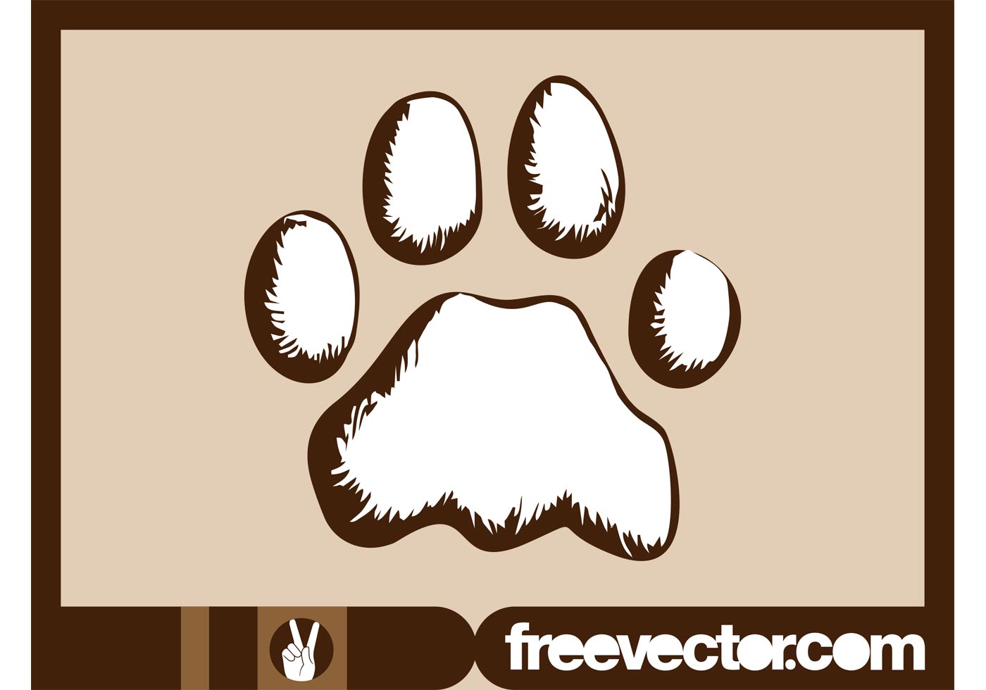 1400x980 Dog Paw Free Vector Art