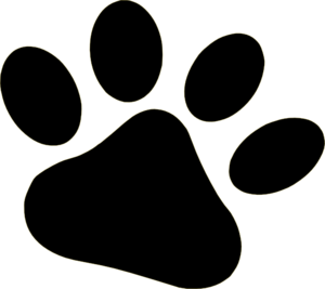 300x267 Black Pet Paw Clip Art
