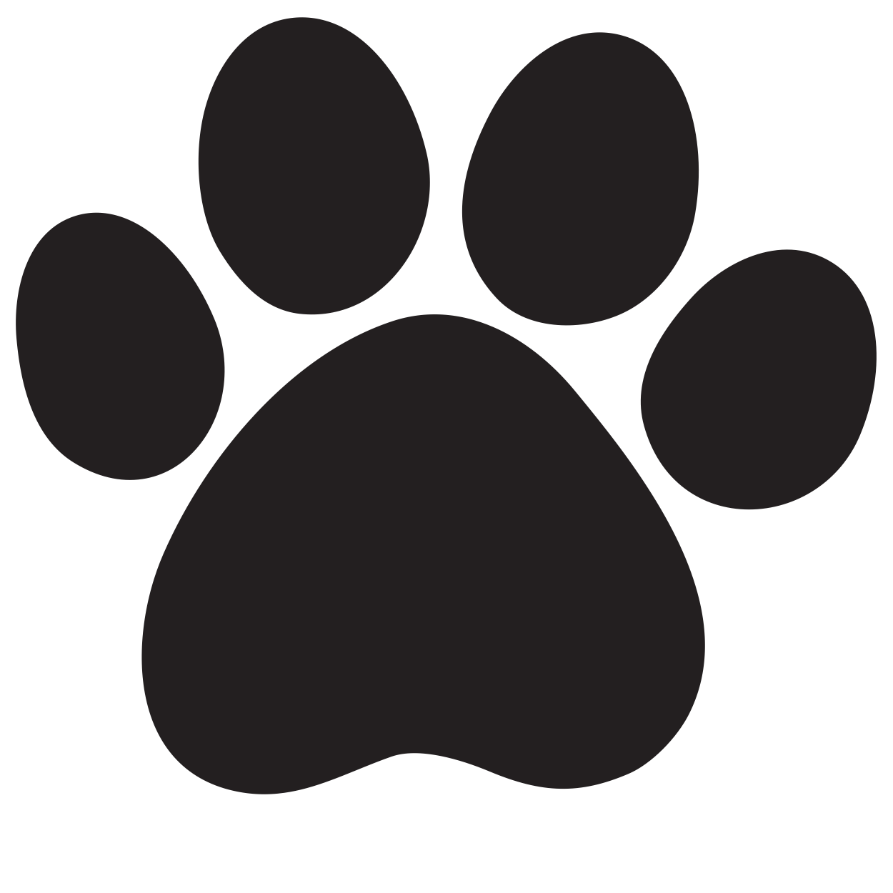Dog Paw Vector at GetDrawings | Free download