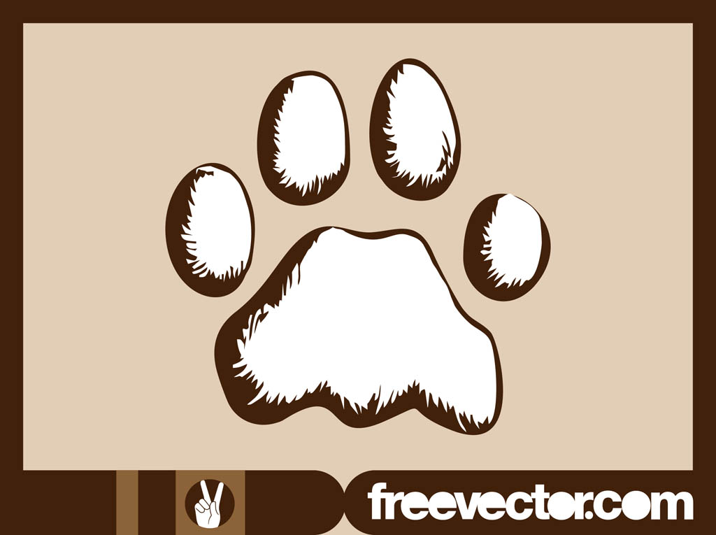 1024x765 Dog Paw Vector Vector Art Amp Graphics