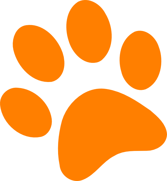 552x596 Dog Paw Vector Clip Art Library