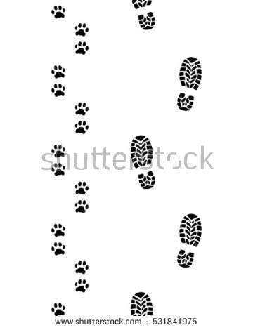 360x470 Paw Print And A Heart Car Decal Free Vector Dog Paw