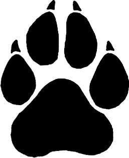 257x314 Wolf Paw Print Clip Art Clipartlook
