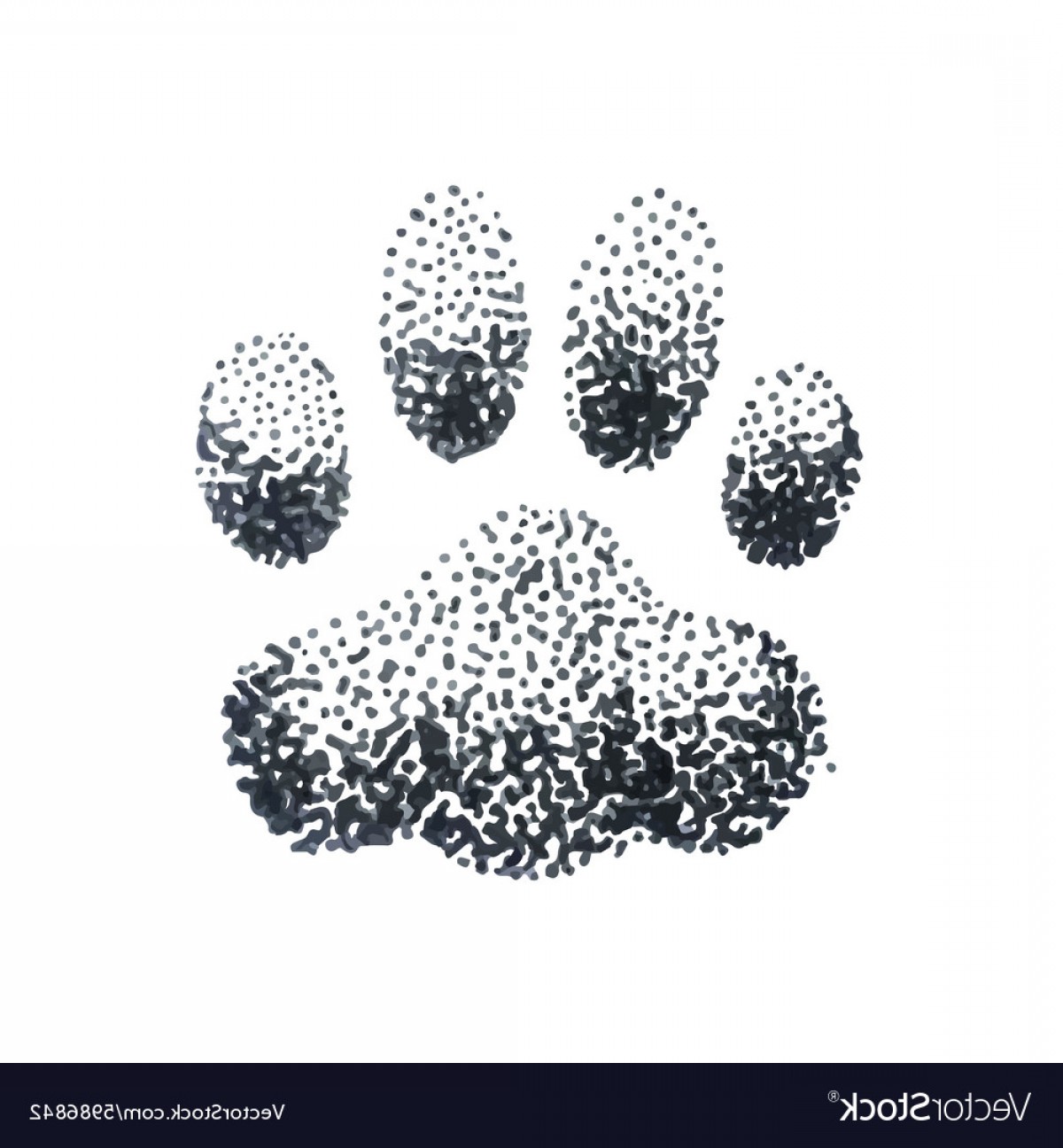 1200x1296 Paw Print Vector Shopatcloth