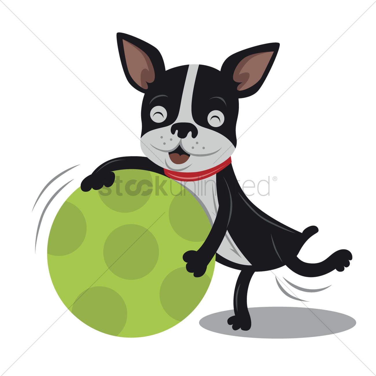 1300x1300 Free Dog Running With A Ball Vector Image