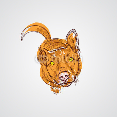 400x400 Dog Sitting. Vector Illustration Buy Photos Ap Images Detailview