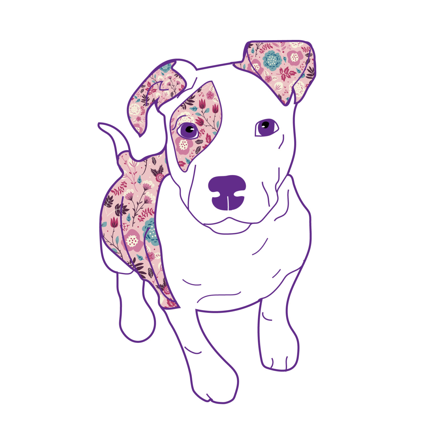 1500x1500 Pit Bull Clipart Skull