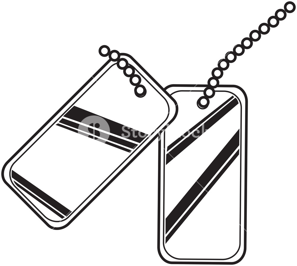 1000x894 Metal Dog Tag Vector Element Royalty Free Stock Image