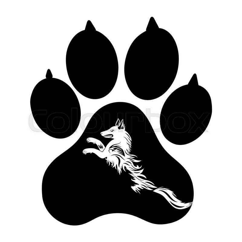 800x800 Puppy Animal Paw Tattoo Of Chinese New Year Of The Dog Vector File