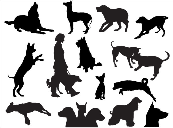 601x447 Dog Vector Clipart