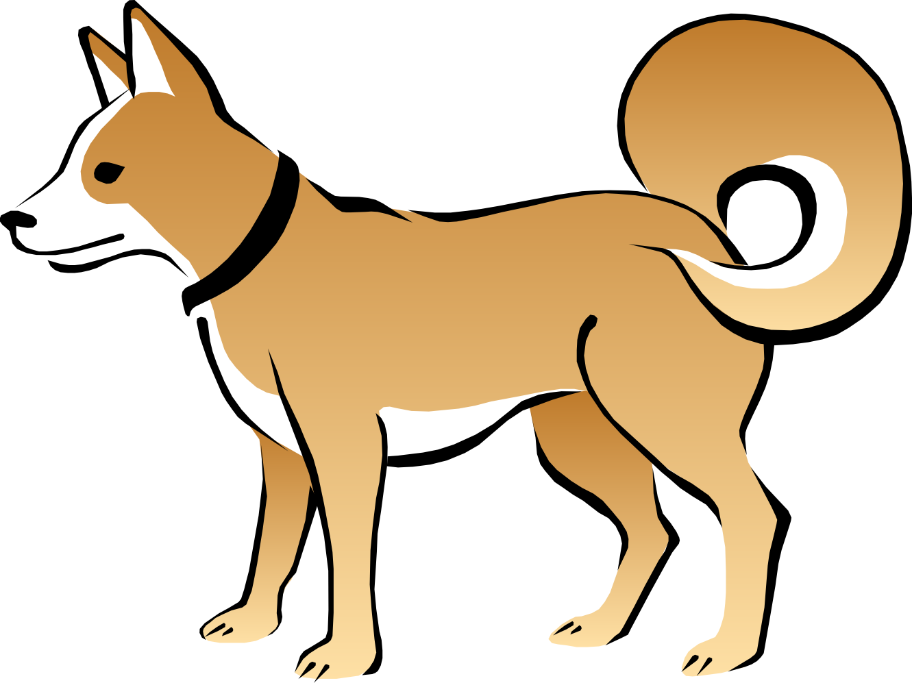 1331x997 Dog Vector Clipart Library