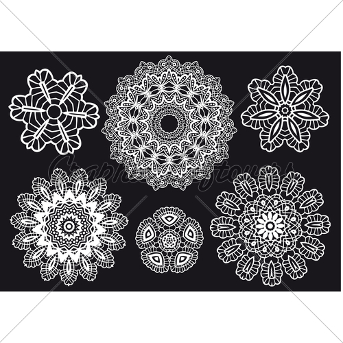 500x500 Lace Pattern, Vector Gl Stock Images