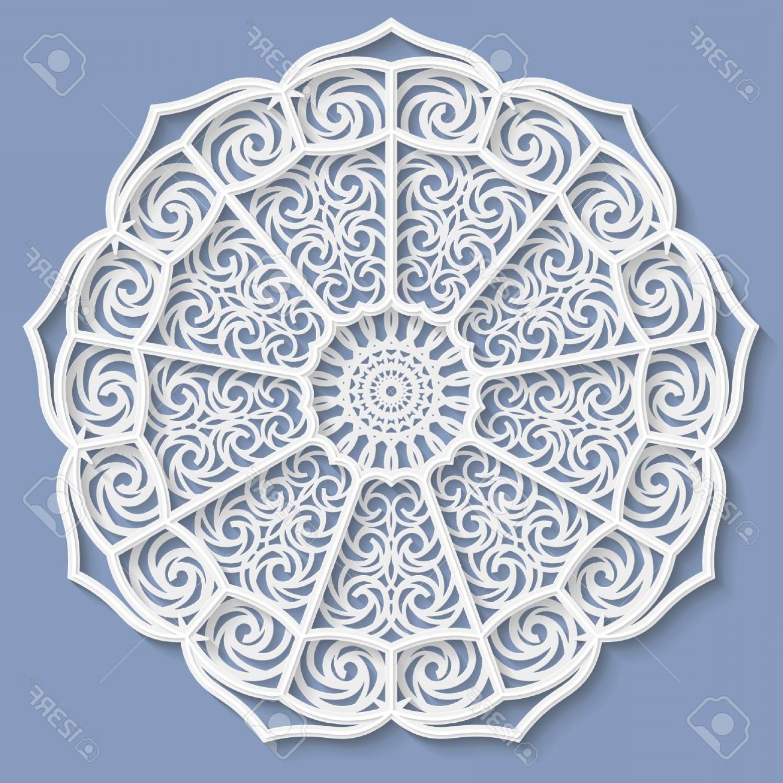 1560x1560 Photostock Vector Lace D Mandala Decorative Flower Lace Doily