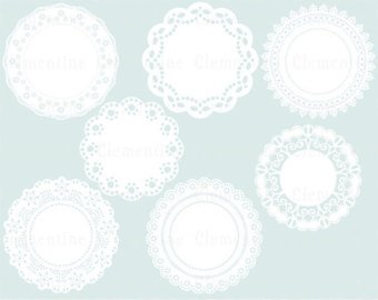 340x270 Doily Vector Eps Etsy