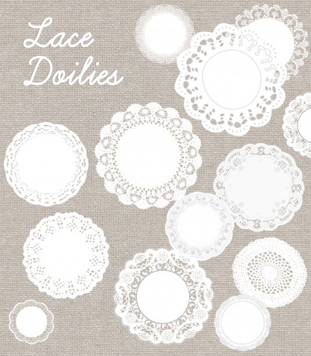620x708 Free Lace Doily Vector
