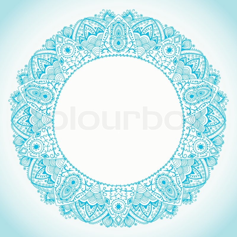 800x800 Ornamental Round Lace Frame. Background For Celebrations, Holidays