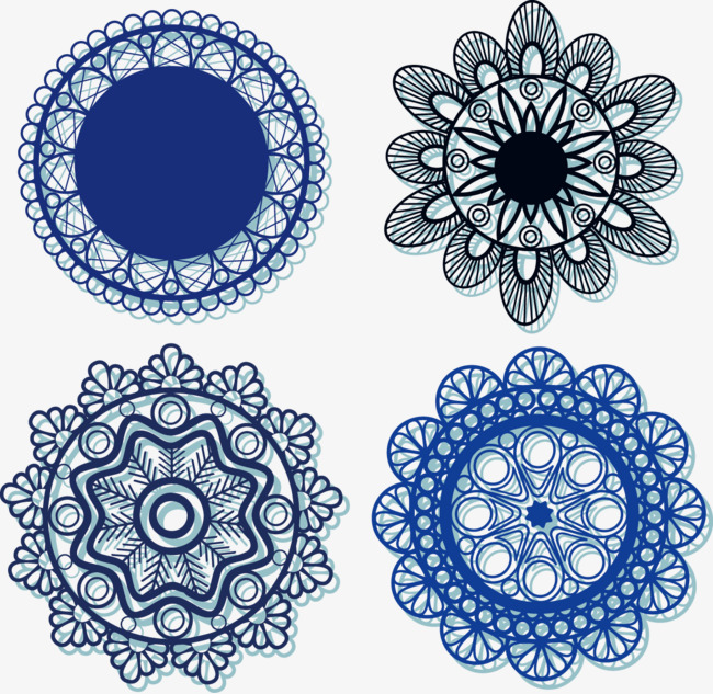650x633 Decorative Pattern Lace, Decorative Pattern, Shading, Blue Png And