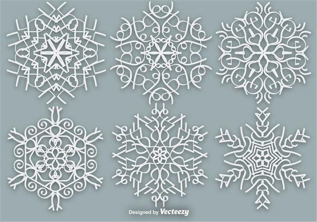1024x716 Snowflake Vector Free Download Ai Files