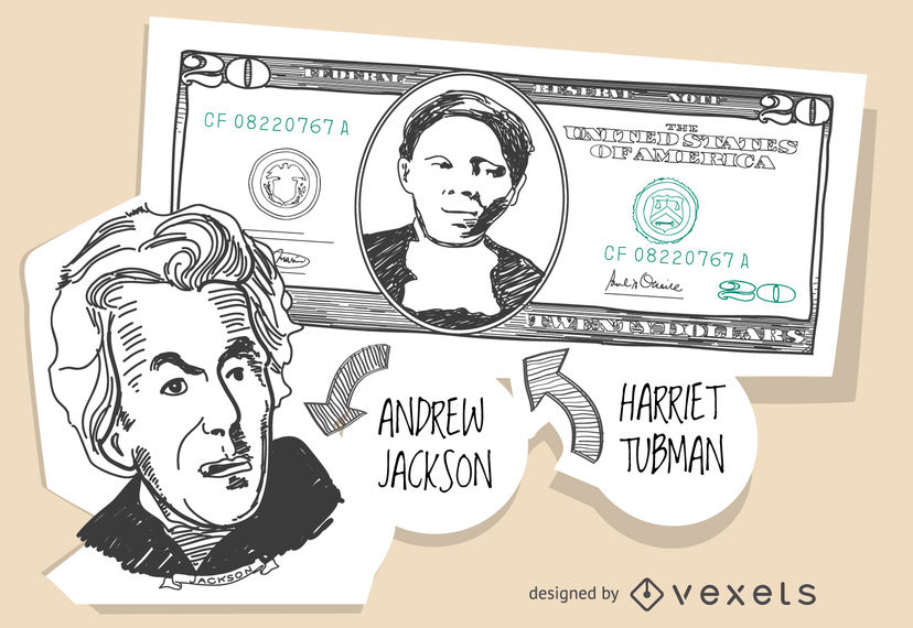 828x570 20 Dollar Bill With Harriet Tubman
