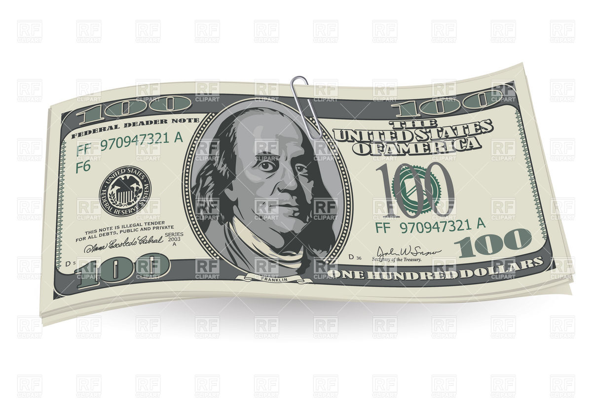 1200x822 Collection Of 100 Dollar Bills Clipart High Quality, Free