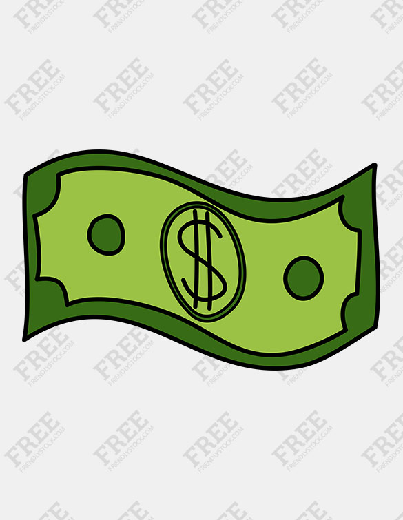 585x755 Free Graphic] Simple Dollar Bill