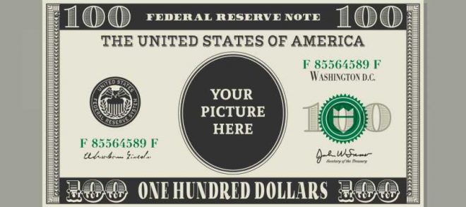 660x293 100 Dollar Bill Vector Template Download Free Vector Art, Stock