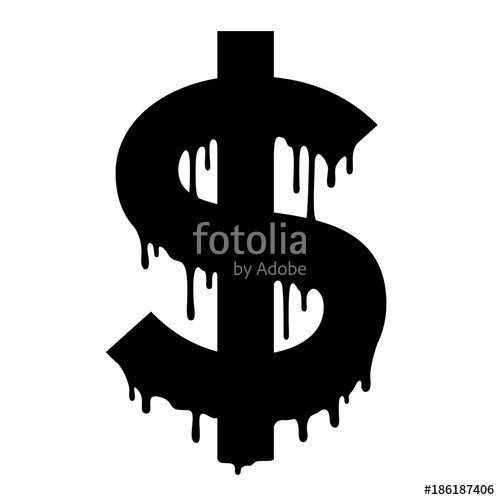 500x500 Dollar Icon Sign Vector Money Illustrations Font Stock Image And