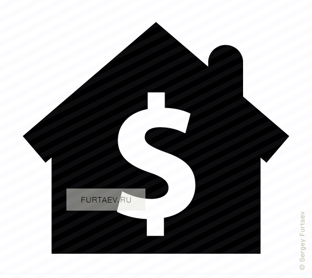 620x553 House With Dollar Vector Icon
