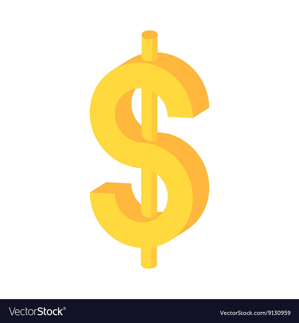 1000x1080 Yellow Dollar Sign Icon Cartoon Style Vector 9130959 12 Images
