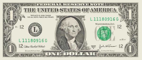 600x254 Dollar Banknotes Vectors