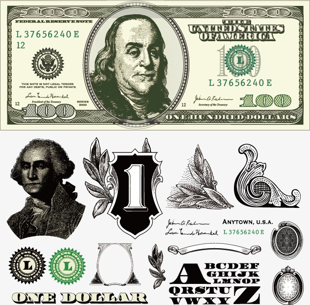 632x622 Dollars Vector Material, Dollar, Dollars, Banknote Png And Vector