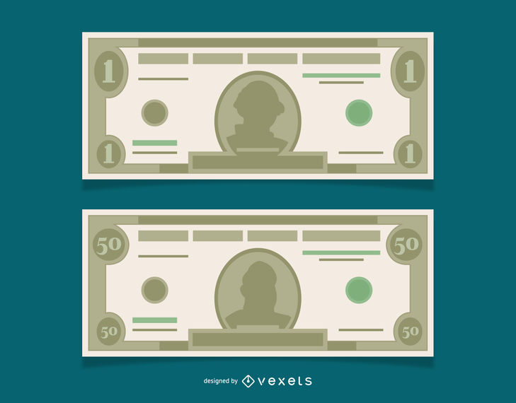 729x570 Vector Free Dollar Banknotes